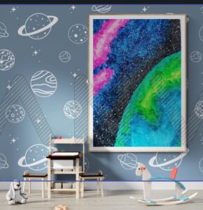 Space painting by The Jasoos Arts , The Space time journey 